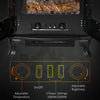 Freestanding Electric Fireplace Stove Heater with LED Fire Flame Effect Black