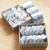 3pcs Foldable Underwear Bra Fabric Socks Box Storage Organizer Drawer Dividers