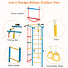 Kids Steel Swedish Ladder Set Gymnastic Wall Gym Pull-up Bar Climbing Frame