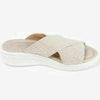 Ladies Stretch Cross Orthotic Slide Sandals Platform Slipper Casual Beach Shoes