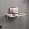 60cm Wall Mounted Folding Table Floating Desk for Small Spaces Hanging Table