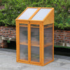 Transparent Wooden Greenhouse Cold Frame Garden Flower Planting Box Growhouse