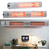 Aluminium Wall Mount Patio Heater Ajustable Power Infrared Outside Garden Warmer