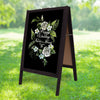 Large Heavy Duty Wood Chalkboard A Frame Board Sandwich Pavement Sign Waterproof