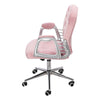 Velvet Adjustable Office Chair Swivel Office Study Computer Desk Chair Ergonomic