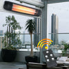 2/3KW Outdoor Electric Patio Heater Garden Wall Mounted Warmer Infrared & Remote