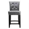 Crushed Velvet Bar Stool Back Knocker Studded Kitchen Breakfast Bar Stools Chair