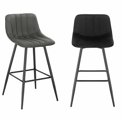 Dining Chairs Velvet Padded Seat Metal High Legs Kitchen Home living room