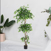 Artificial Banana Plant Realistic Fake Tree Ficus Banyan Rose Flower House Décor