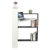 Simple Computer Desk Corner Triangular Workstation Bookshelf Table Home Office