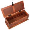 Retro Wooden Treasure Chest Vintage Storage Box Trunk Coffee Table Lockable UK