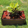 Galvanized Steel Raised Garden Bed Metal Patio Backyard Flower Vegetable Planter