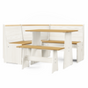 Corner Dining Set L Shaped Diner With Bench Booth Kitchen Trestle Solid Pine