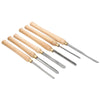 6 PCS Wood Turning Tools High Speed Steel Turning Lathe Chisels Accurate UK