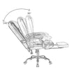 Executive Office Chair Swivel Recliner Computer Desk Chair Gas Lift Task Chair