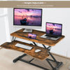 Adjustable Standing Desk Converter Sit to Stand Desk Raiser with Keyboard Tray