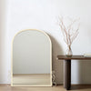 Large Arch Vintage Mirror Wall Mounted Table Top Metal Frame Bathroom Bedroom UK