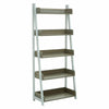 5 Tier Shelf Unit Ladder Shelf Bookshelf Plant Stand Metal Structure Grey Oak