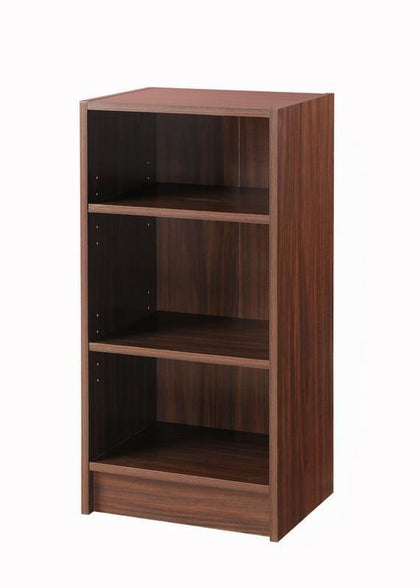 3 Tier Cube Bookcase Display Shelving Storage Unit Wood Furniture Walnut