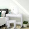 Dressing Table with Mirror Stool Makeup Desk Set Vanity Bedroom Furniture White