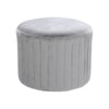 Round Velvet Footstool Dressing Table Chair Bedroom Vanity Seat Ottoman Stool