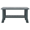 Coffee Table Modern Rectangle Lower Shelf Living Room Plastic Outdoor Dining New