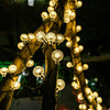 30LED SOLAR POWERED RETRO BULB STRING LIGHTS GARDEN OUTDOOR FAIRY SUMMER LAMP UK