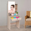 Modern Dressing Table Jewelry Makeup Vanity Desk Bedroom w/ Drawer&Mirror&