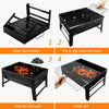 Portable Folding Charcoal BBQ Barbecue Grill Charcoal Outdoor Garden Stove Black