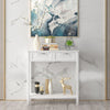 Modern Console Table 2 Drawer w/Shelf Dressing Table Hallway Hall Desk Furniture