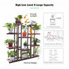 XL-Large 17-Pot Wood Plant Stand Shelf Bonsai Artworks Exhibition Rack Useful UK