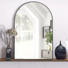 Premium Large Arched Wall Mirror Bathroom Vanity Mirror Windowpane Mantle Deco