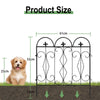 5 Reusable Decorative Garden Fence 24x25inch Coated Metal Wire Fencing Yard Path