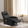 Recliner Massage Sofa PU Upholstered Armchair Electric Massage Heating Function