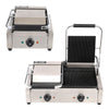 Grooved Panini Press Ribbed Toaster Sandwich Maker Contact Grill CateringMachine