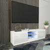 High-gloss LED TV Cabinet Modern Light Luxury Storage Cabinet TV Cabinet White