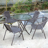 Garden Bistro Patio Furniture Set Folding Table Chairs Outdoor Indoor Rattan NEW