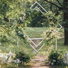 2M Geometric Wedding Arch Backdrop Stand Garden Party Flowers Art Plinths Holder