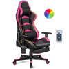 Ergonomic Gaming Chair Adjustable High Back Computer Chair W/ Remote Control LED