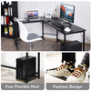 Large L-Shaped Corner Computer Desk PC Laptop Table Workstation with CPU Stand