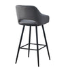 Pair of Bar Stool Black Blue Grey Velvet Chair Kitchen Bar Chair Modern Bar Home