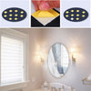 Frameless Oval Wall Mirror Sticking Hanging Makeup Unit Smooth Round Glass Edge