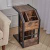 Bedside Table Cabinet Small Side End Table Nightstand Storage Organizer Stand