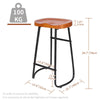 Kitchen Tractor Bar Stools Vintage Stool Industrial Retro Chairs Wooden Cafe Dis