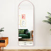Wall Mounted Full Length Mirror Dressing Home Oval Bedroom Mirror Metal Frame UK