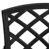 3 Piece Bistro Set Cast Aluminium Black E3H4