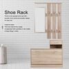 Hallway Shoe Storage Unit Coat Rack Stand Bench Shelf Cabinet Mirror Hooks