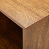 Mondeer Bedside Table Retro End Table with Door & Metal Legs 37x52.5x40 cm Brown