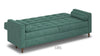 Velvet Sofa Bed 3 Seater Wooden Legs With Built in Storage Sofabed