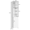 Bathroom Tall Cabinet Slim Freestanding Storage Organizer W/ Adjustable Shelves